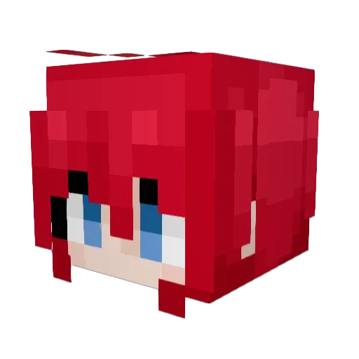 pondos Minecraft avatar head, 3D render