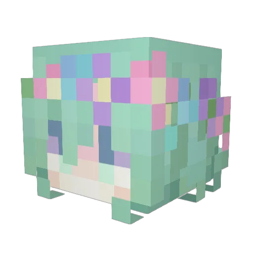 pondside Minecraft avatar head, 3D render
