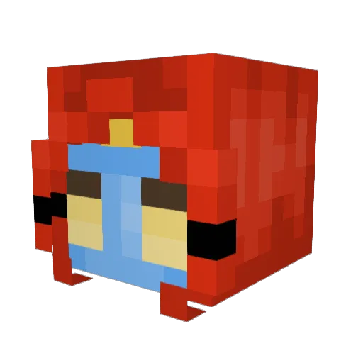 pong22345 Minecraft avatar head, 3D render