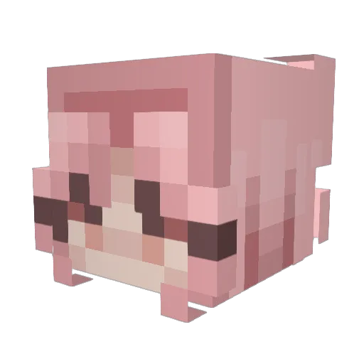 pongferrer2233 Minecraft avatar head, 3D render