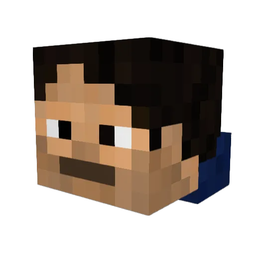 pongpasin7 Minecraft avatar head, 3D render