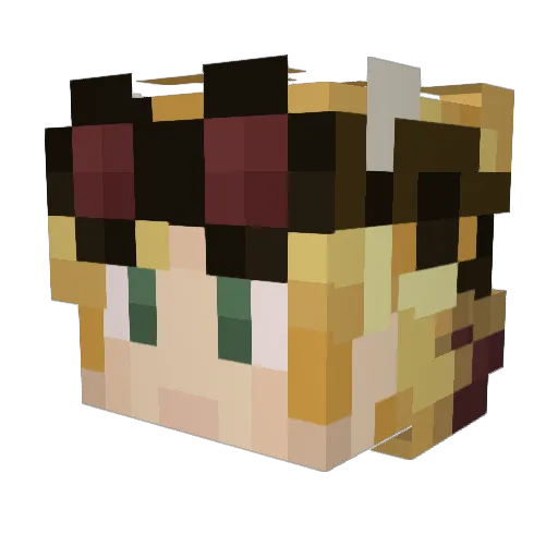 ponly5 Minecraft avatar head, 3D render