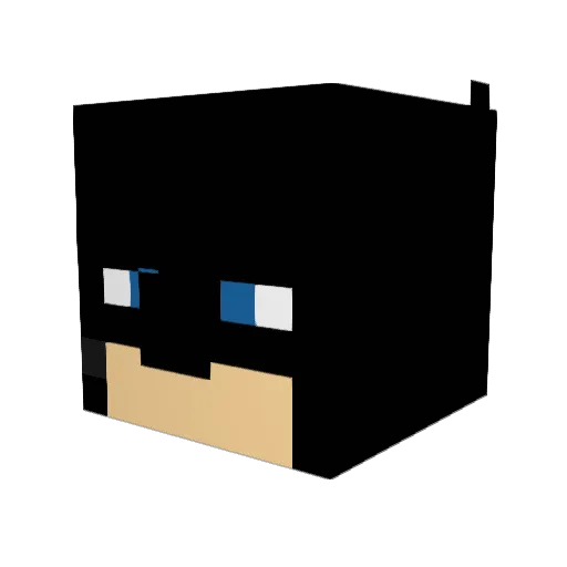 ponmawalksy Minecraft avatar head, 3D render