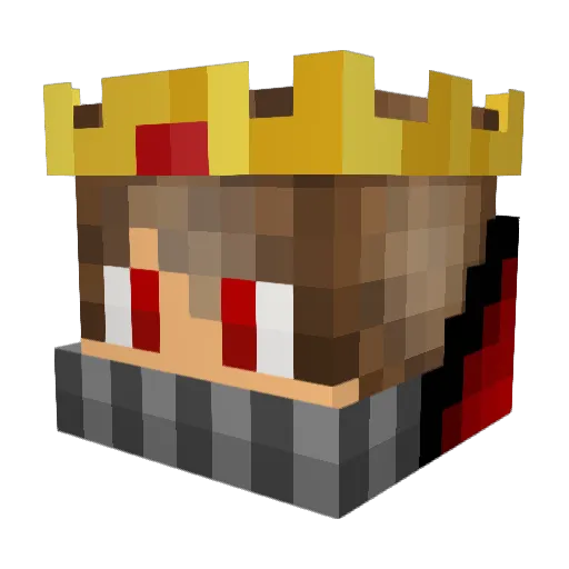 ponta222 Minecraft avatar head, 3D render