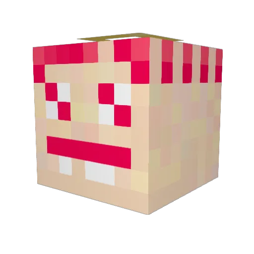 pontaaaaaa Minecraft avatar head, 3D render
