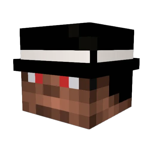 ponte146 Minecraft avatar head, 3D render