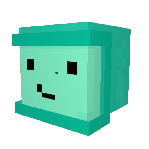 ponterrific Minecraft avatar head, 3D render