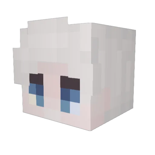 pontiish Minecraft avatar head, 3D render