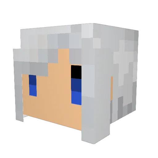 pontyo Minecraft avatar head, 3D render