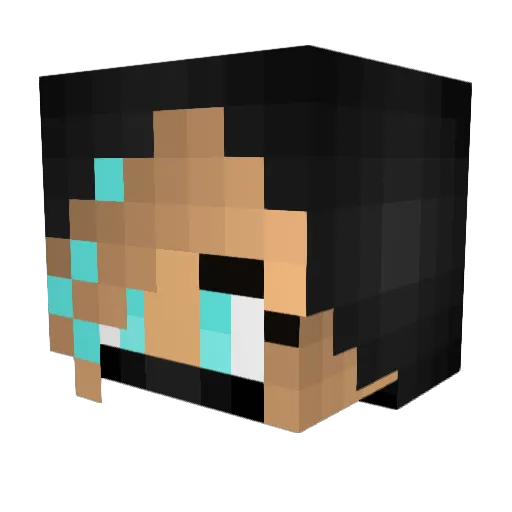ponyEmma Minecraft avatar head, 3D render