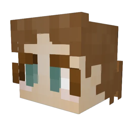 ponyawns Minecraft avatar head, 3D render