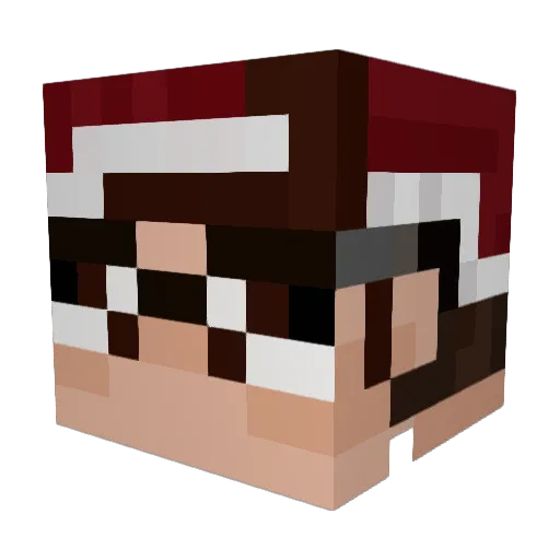 ponyidk Minecraft avatar head, 3D render