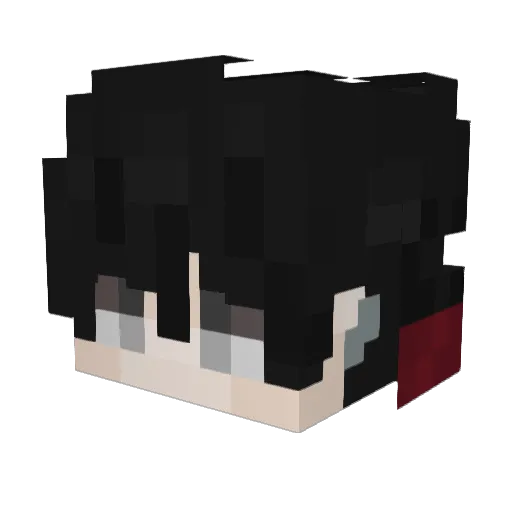 poocciiii Minecraft avatar head, 3D render