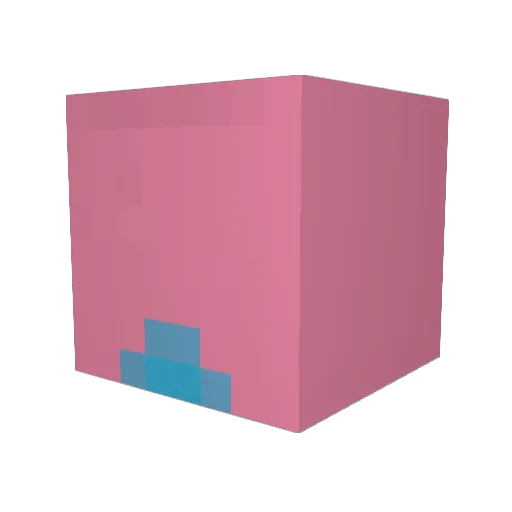 poofsy Minecraft avatar head, 3D render