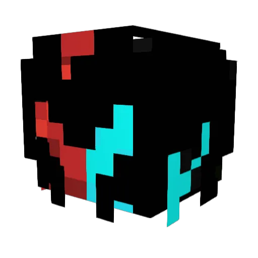 pooh095 Minecraft avatar head, 3D render