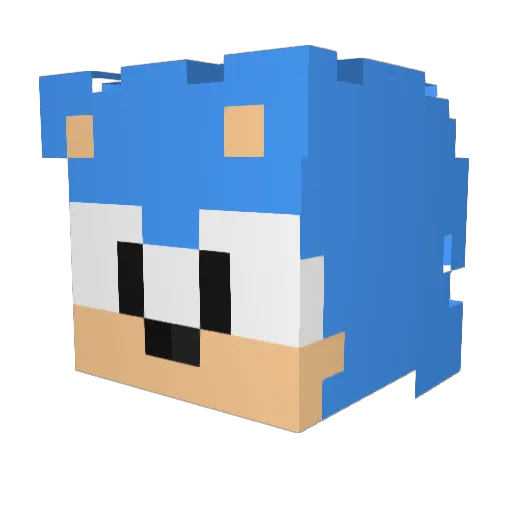 pookdecheach Minecraft avatar head, 3D render