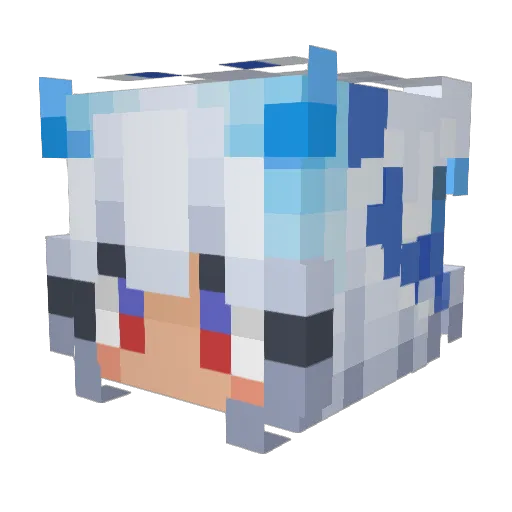 pookiewookie_ Minecraft avatar head, 3D render