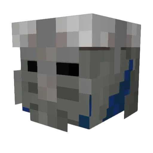 pookmasterp Minecraft avatar head, 3D render
