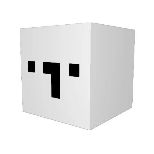 poongETV Minecraft avatar head, 3D render