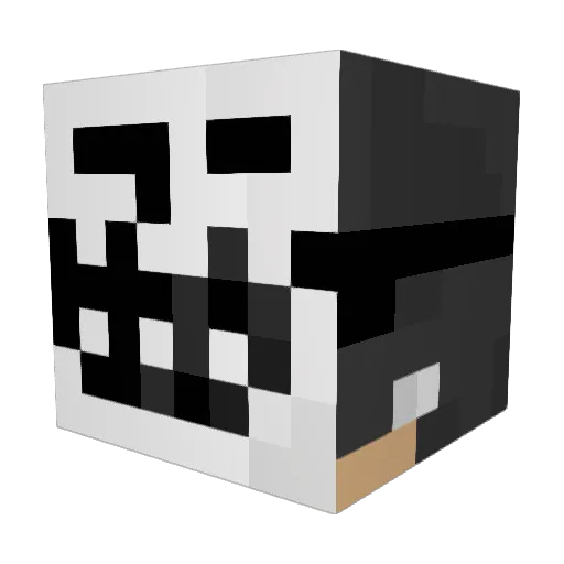 pooooooob Minecraft avatar head, 3D render