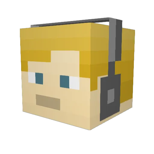 poooopdawgg Minecraft avatar head, 3D render