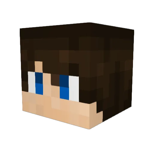 poopchris Minecraft avatar head, 3D render