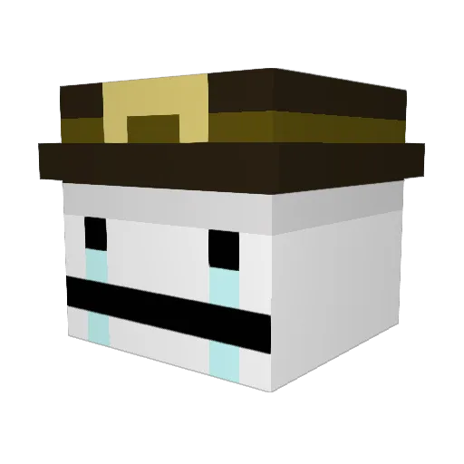 poopdecker3 Minecraft avatar head, 3D render