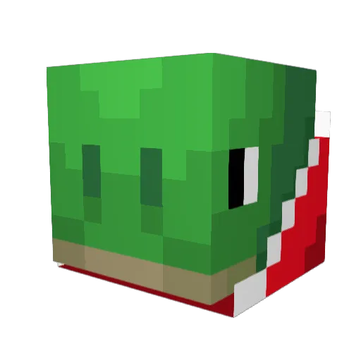 poopdie_ Minecraft avatar head, 3D render