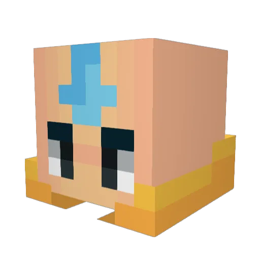 poopi Minecraft avatar head, 3D render
