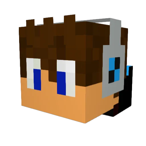 poopluser91 Minecraft avatar head, 3D render