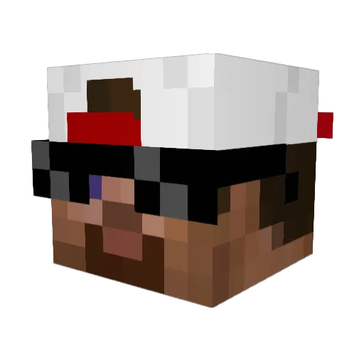 poopmonster69420 Minecraft avatar head, 3D render