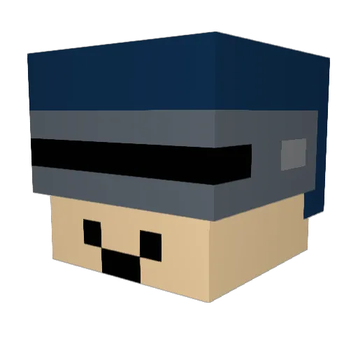 poopnuts136 Minecraft avatar head, 3D render
