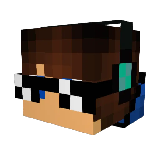 poopplate Minecraft avatar head, 3D render
