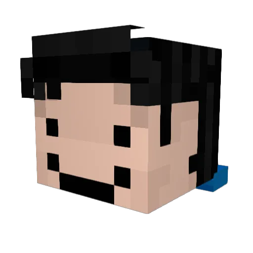 pooppooy Minecraft avatar head, 3D render