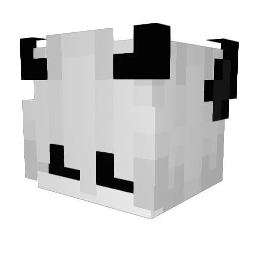 poopps Minecraft avatar head, 3D render