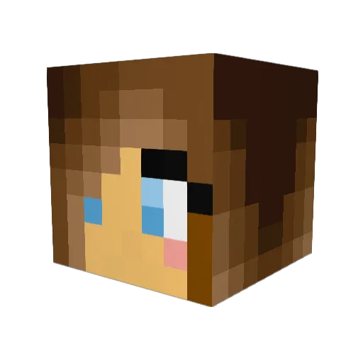 poopsprinkles Minecraft avatar head, 3D render