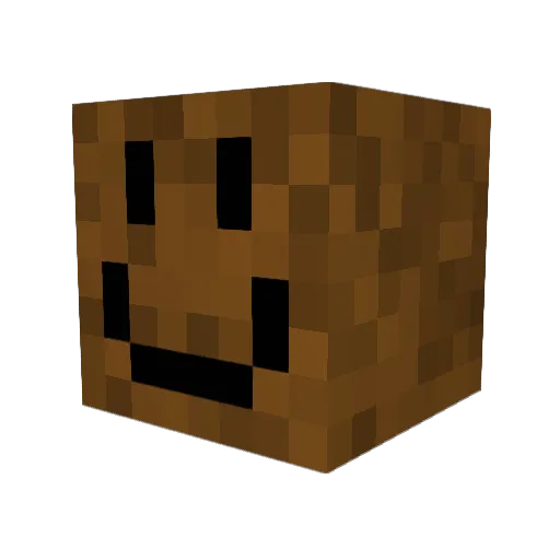 poopyandres Minecraft avatar head, 3D render