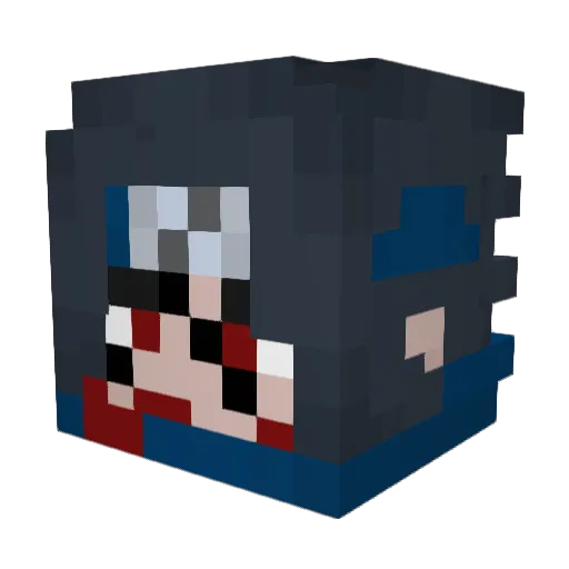poopybutt6000 Minecraft avatar head, 3D render