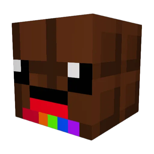 poopydoopyfart Minecraft avatar head, 3D render