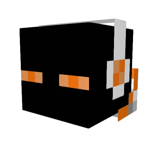 poopyking Minecraft avatar head, 3D render