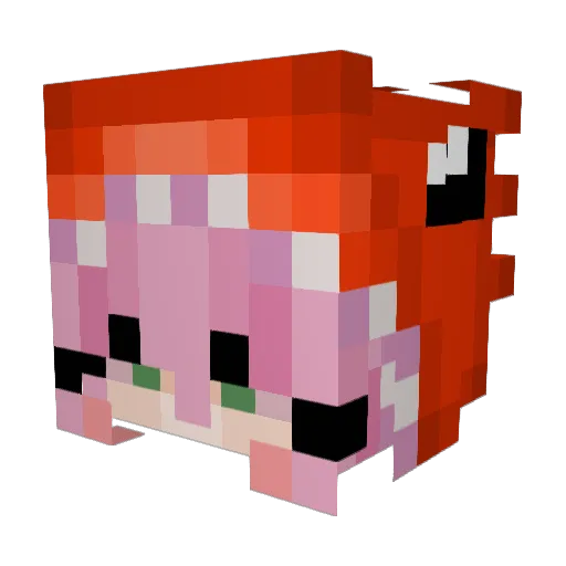 poopypoopster Minecraft avatar head, 3D render