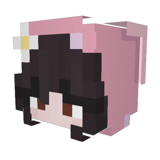 poopyyams Minecraft avatar head, 3D render