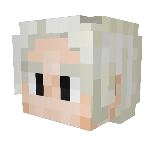 poorkids Minecraft avatar head, 3D render