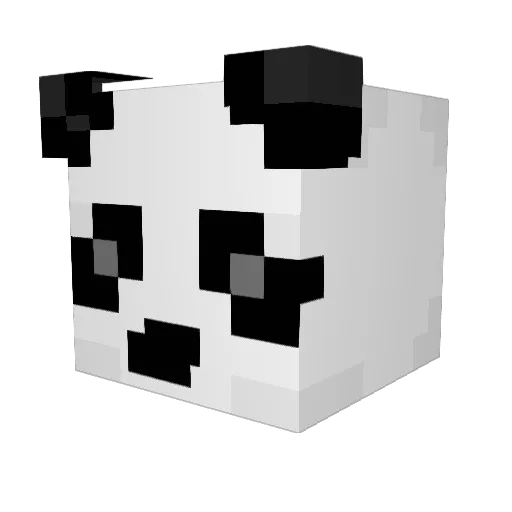 poosufs Minecraft avatar head, 3D render