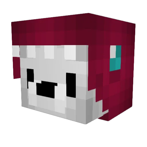 poot24 Minecraft avatar head, 3D render