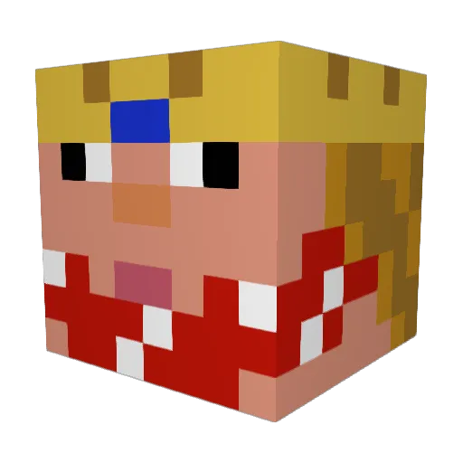 pootangsnif Minecraft avatar head, 3D render