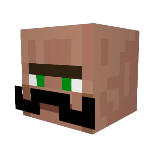 pootisboi Minecraft avatar head, 3D render