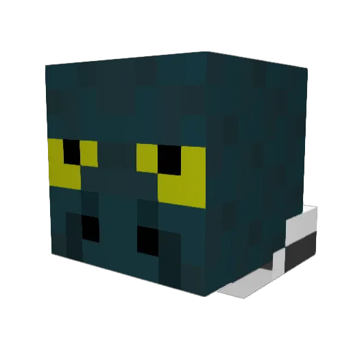 pop_2000 Minecraft avatar head, 3D render