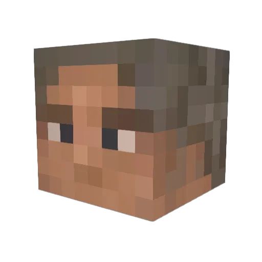 pop_corn66 Minecraft avatar head, 3D render