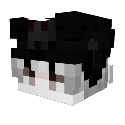 popart Minecraft avatar head, 3D render